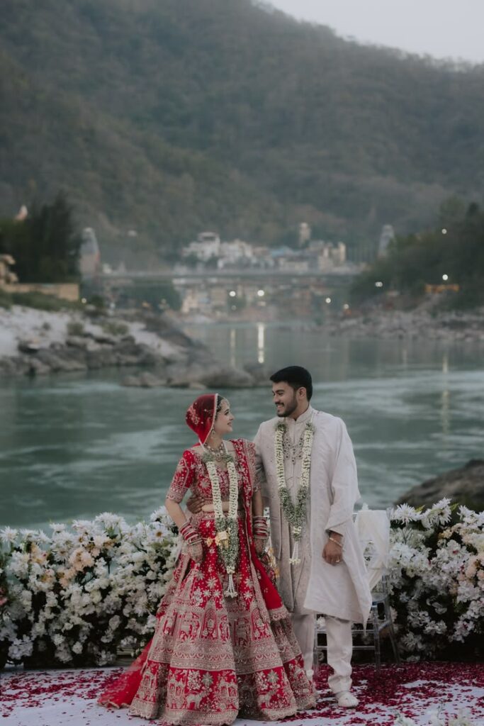 indian wedding at ganga ghat in rishikesh